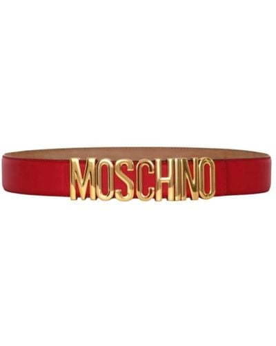 Moschino Stylischer gürtel für modische outfits - Rot