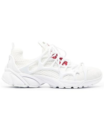 44 Label Group Weiße tech nylon low sneakers
