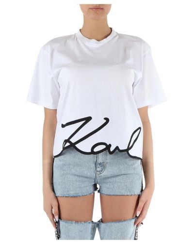 Karl Lagerfeld T-Shirts - White