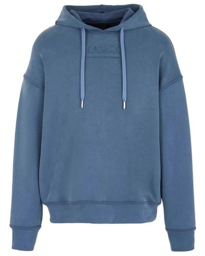 Armani Exchange Blaue 3dzmab zjubz felpa sweatshirt