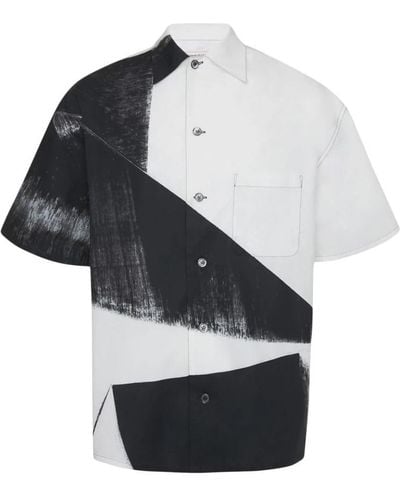 Alexander McQueen Short Sleeve Shirts - Black