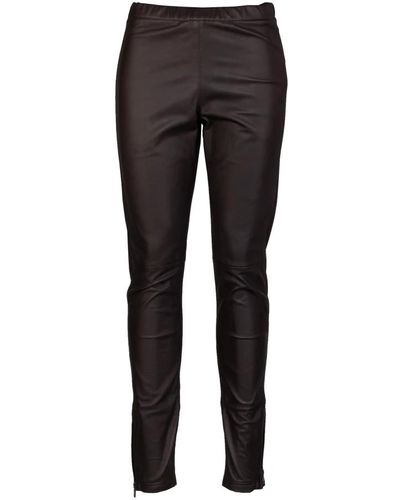 P.A.R.O.S.H. Trousers > leather trousers - Noir