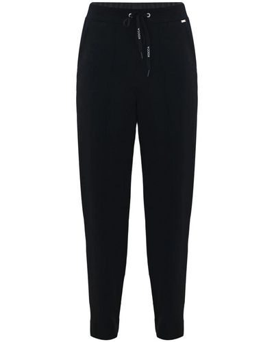 Kocca Pantalones casuales de moda con cordón - Negro
