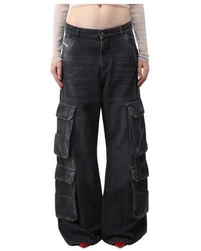 DIESEL Wide Jeans - Black