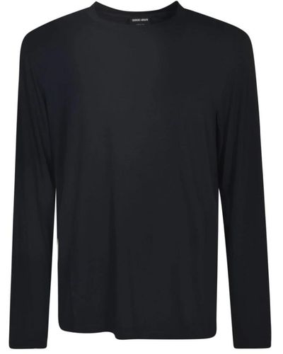 Giorgio Armani Round-Neck Knitwear - Black