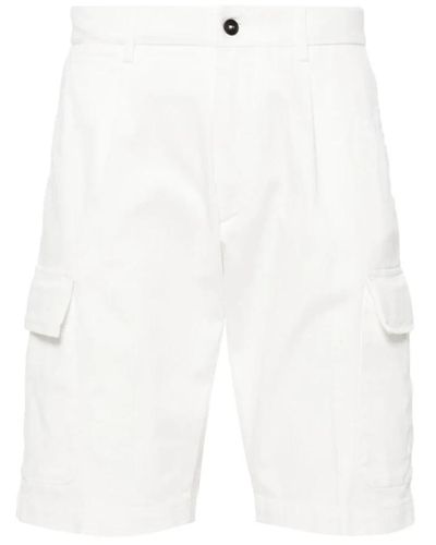Corneliani Cargo shorts aus baumwollmischung - Weiß