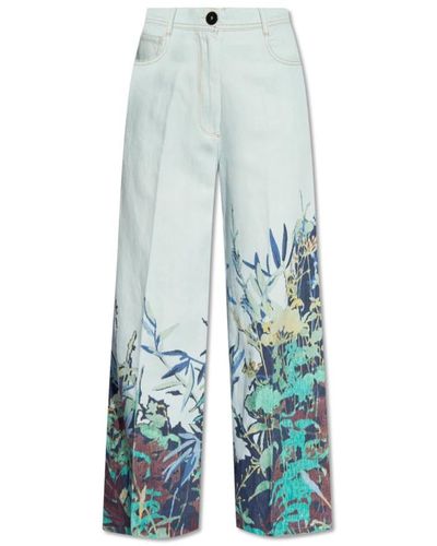 Forte Forte Jeans con motivo floral - Azul