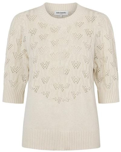 Lolly's Laundry Round-Neck Knitwear - Natural