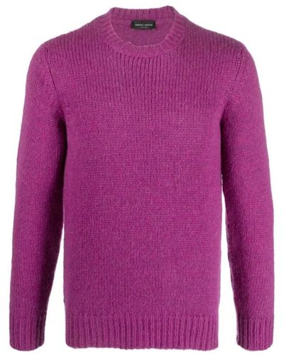 Roberto Collina Round-Neck Knitwear - Purple