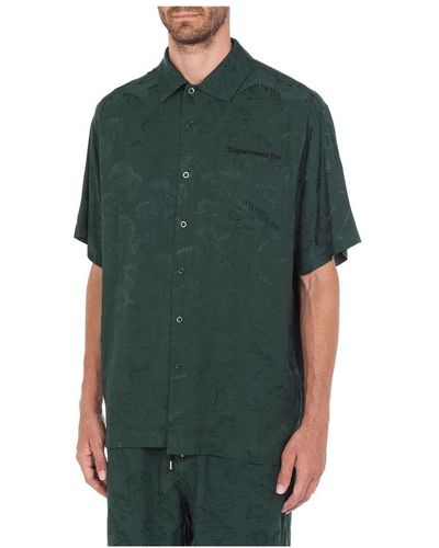 Department 5 Camicia verde in viscosa busbi p24