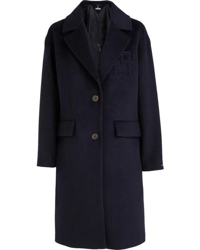 Tommy Hilfiger Double-Breasted Coats - Blau