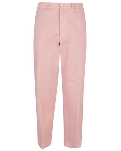 Department 5 Straight Trousers - Pink