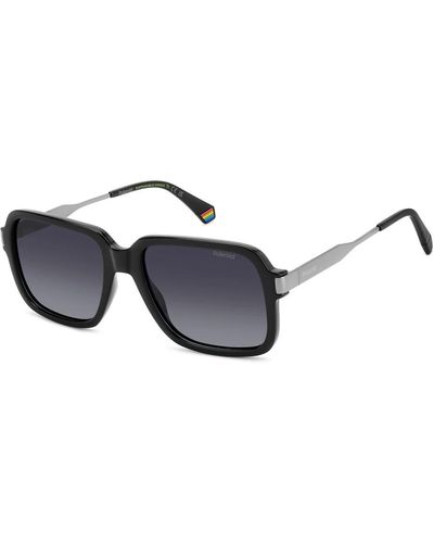 Polaroid Black/grey sunglasses,classic sunglasses in dark havana/green,matte black/brown sunglasses - Schwarz
