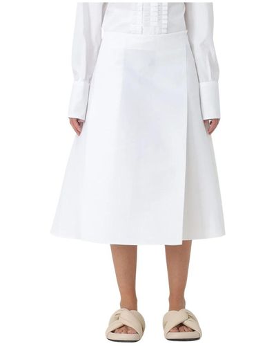 Marni Midi skirts - Blanco