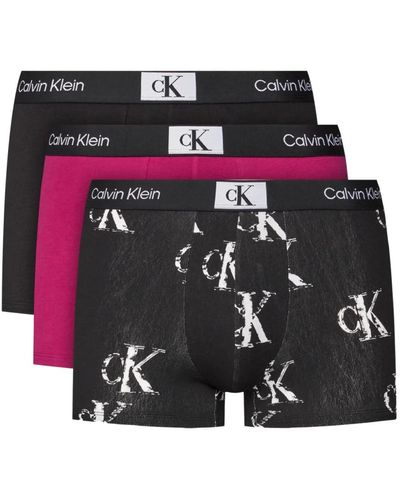 Calvin Klein 3er-pack stretch-boxer - bedruckt - Mehrfarbig