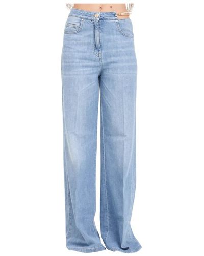SIMONA CORSELLINI Wide jeans - Blau