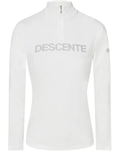 Descente Long sleeve tops - Weiß