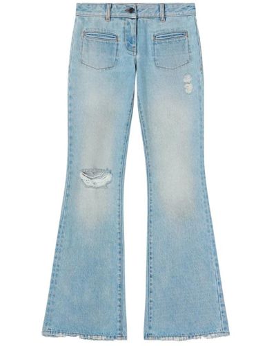 Palm Angels Flared Jeans - Blue