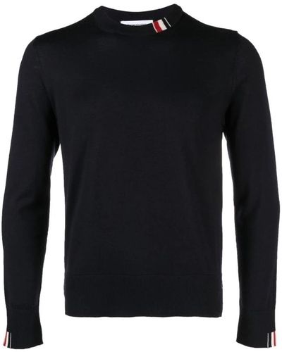 Thom Browne Round-Neck Knitwear - Black