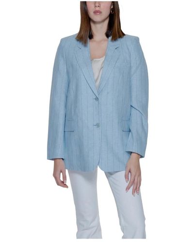 Vero Moda Pinstripe linen jacket colección primavera/verano - Azul