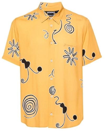 Jacquemus Short Sleeve Shirts - Yellow