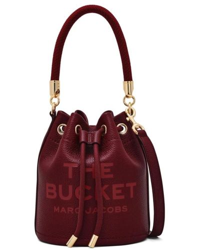 Marc Jacobs Bordeaux leder bucket bag - Rot