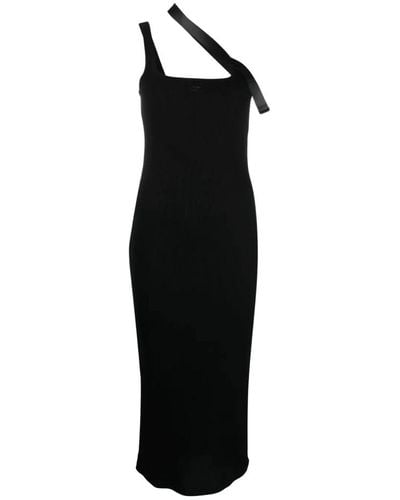 Courreges Midi Dresses - Black