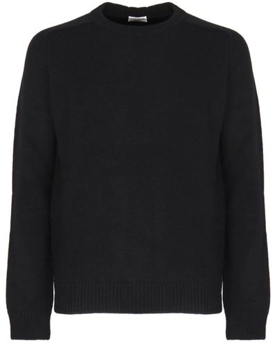 Saint Laurent Round-Neck Knitwear - Black