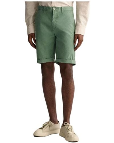 GANT Slim sunfaded shorts - Verde