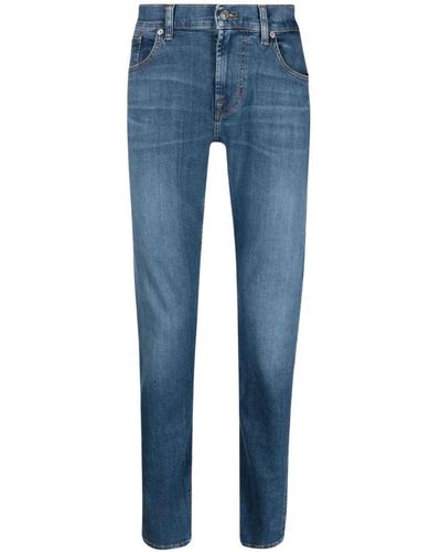 7 For All Mankind Slim-Fit Jeans - Blue