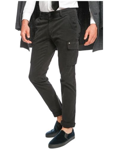 Mason's Trousers > slim-fit trousers - Noir
