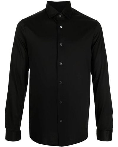 Emporio Armani Casual Shirts - Black