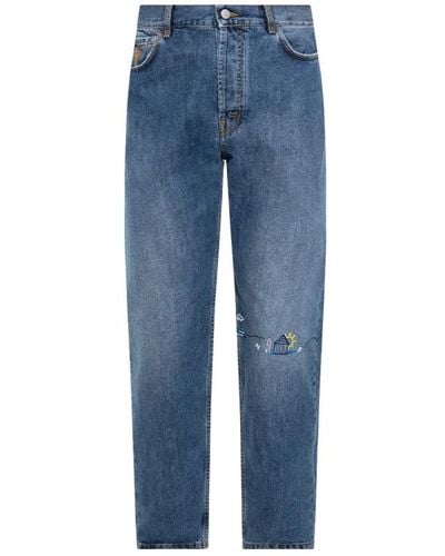 Nick Fouquet Bestickte jeans - Blau