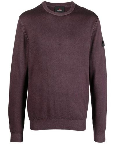 Peuterey Round-Neck Knitwear - Purple