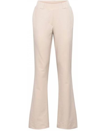 &Co Woman Wide Trousers - Natural