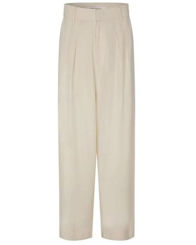 Rabens Saloner Trousers > cropped trousers - Neutre