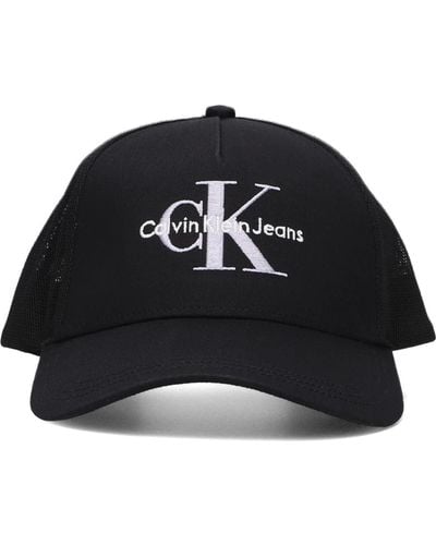 Calvin Klein Monogram trucker cap schwarz mesh,monogram trucker cap weiß