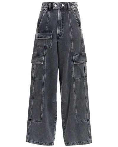 Essentiel Antwerp Edenim cargo jeans - umweltfreundliche gewaschene denim - Grau