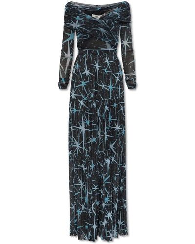 Diane von Furstenberg Vestito con fili di lurex - Nero