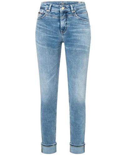 M·a·c Rich slim leichte denim jeans - Blau