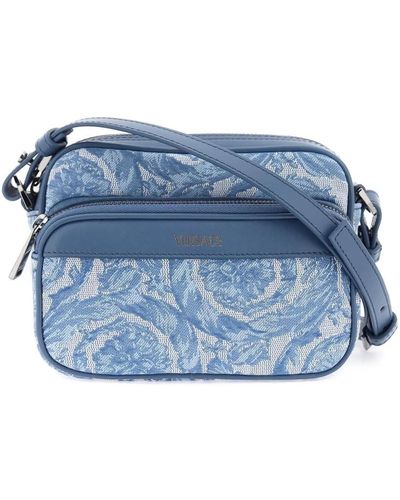 Versace Baroque messenger bag - Blu