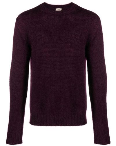 Massimo Alba Round-Neck Knitwear - Purple