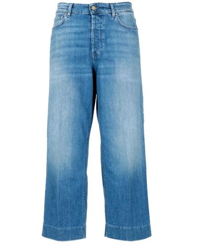 Don The Fuller Jeans > cropped jeans - Bleu
