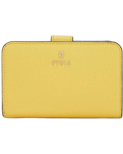 Furla Wallets & cardholders,wallets cardholders,geldbörse/kartenhalter,kompakte lederbrieftasche mit mehreren fächern - Gelb