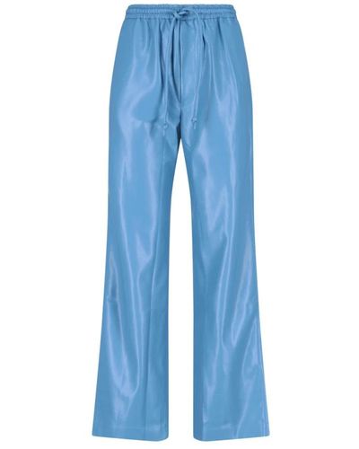 Nanushka Leather Pants - Blue
