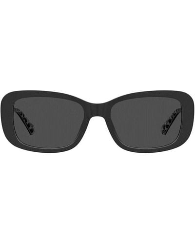 Love Moschino Quadratische sonnenbrille für frauen - Grau