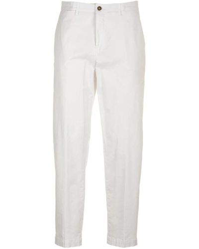 BRIGLIA Slim-fit Trousers - Weiß