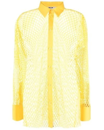 MSGM Hemden - Gelb