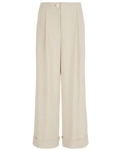 Armani Exchange Wide Trousers - Natural