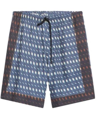 Dries Van Noten Stylische piperi shorts - Blau